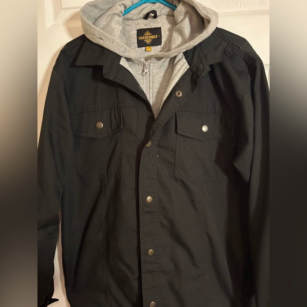 Black mens jacket large